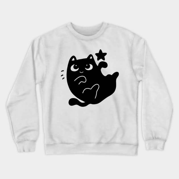 Universe cat Crewneck Sweatshirt by loulou-artifex